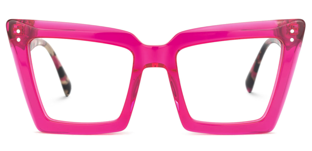 Hot Pink Tortoiseshell Eyeglasses