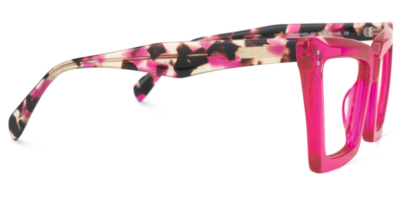 Hot Pink Tortoiseshell Eyeglasses