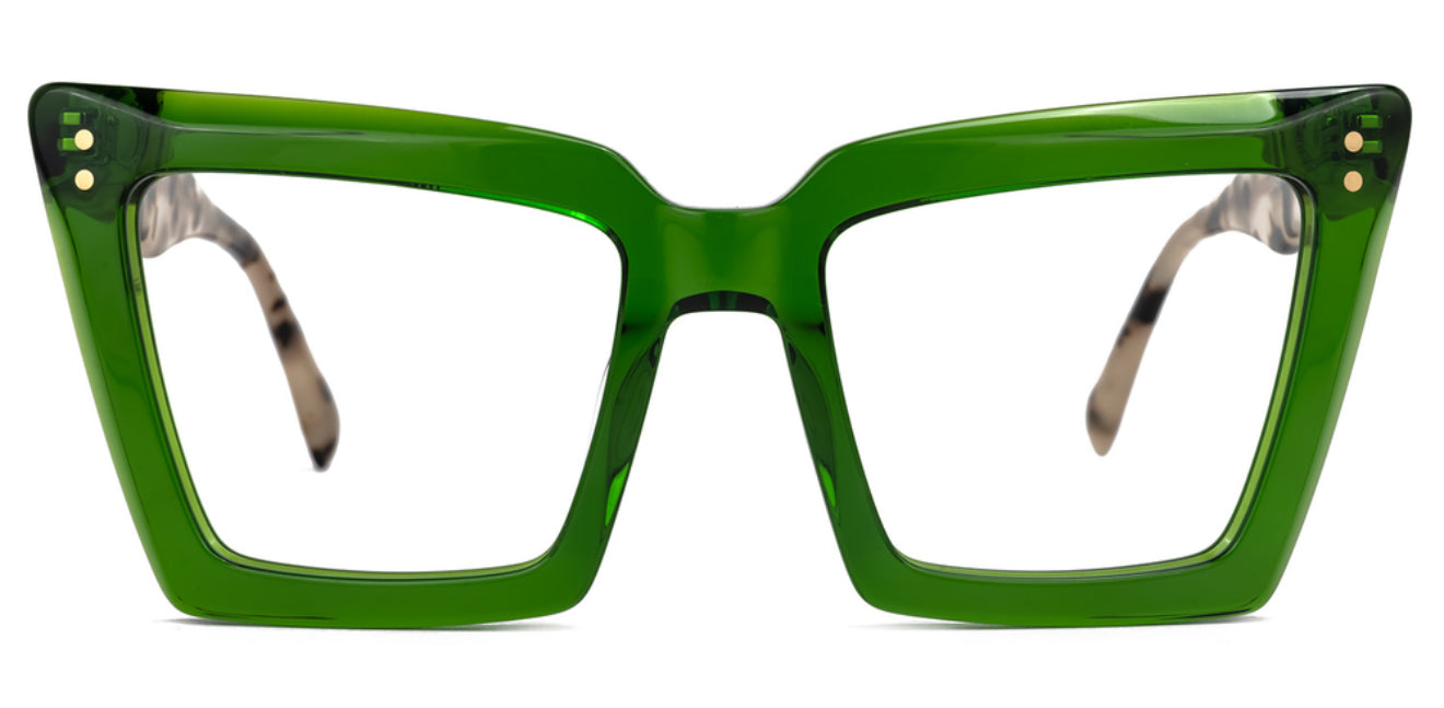 Kelly Green Tortoiseshell Eyeglasses