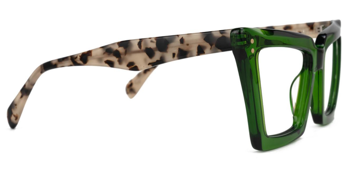 Kelly Green Tortoiseshell Eyeglasses