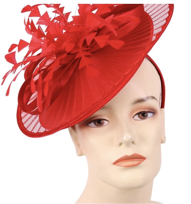Scarlet Elegance Facinator