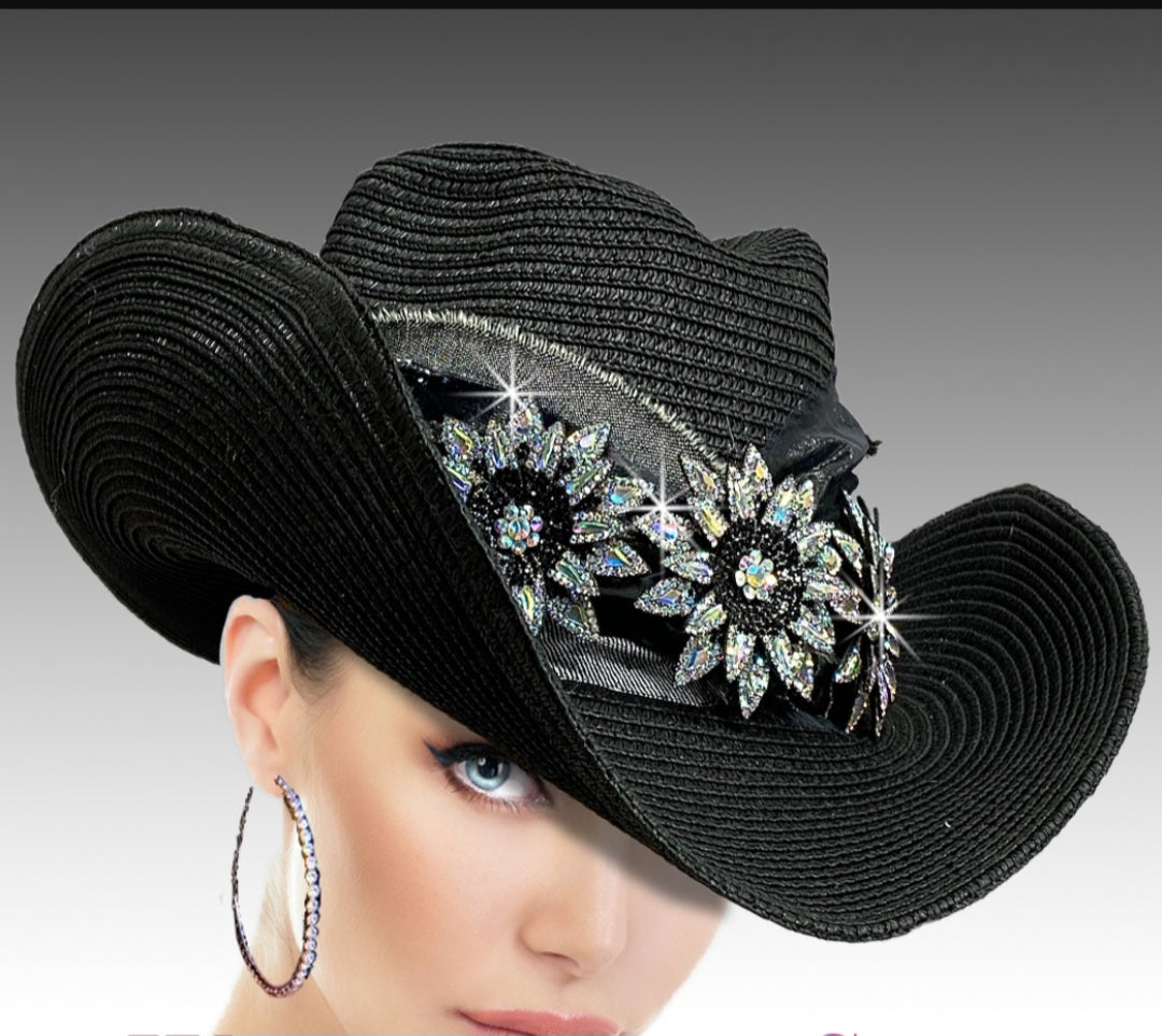 Black Dungaree Cowboy Hat
