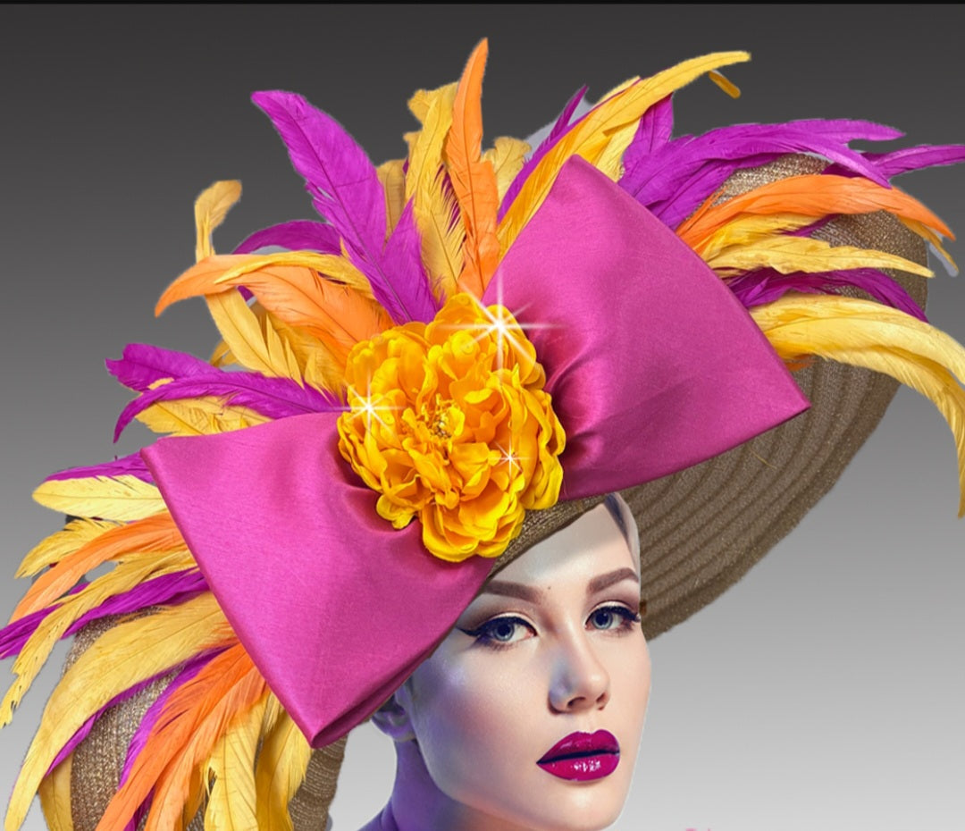 Sunset Radiance Wide-Brim Hat
