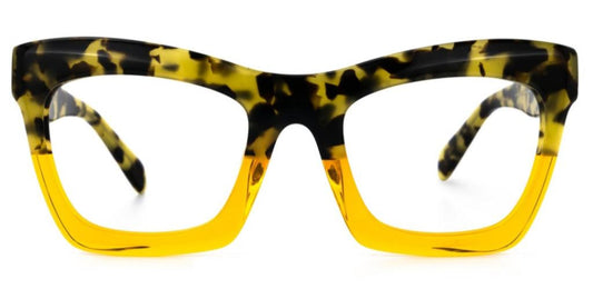 Gold turtle eye glasses