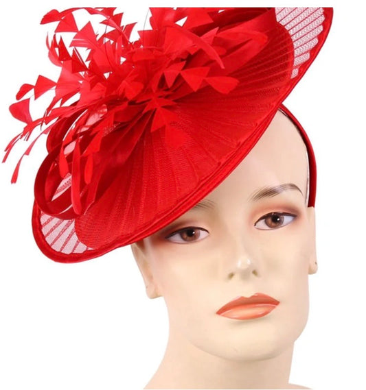 Scarlet Elegance Facinator