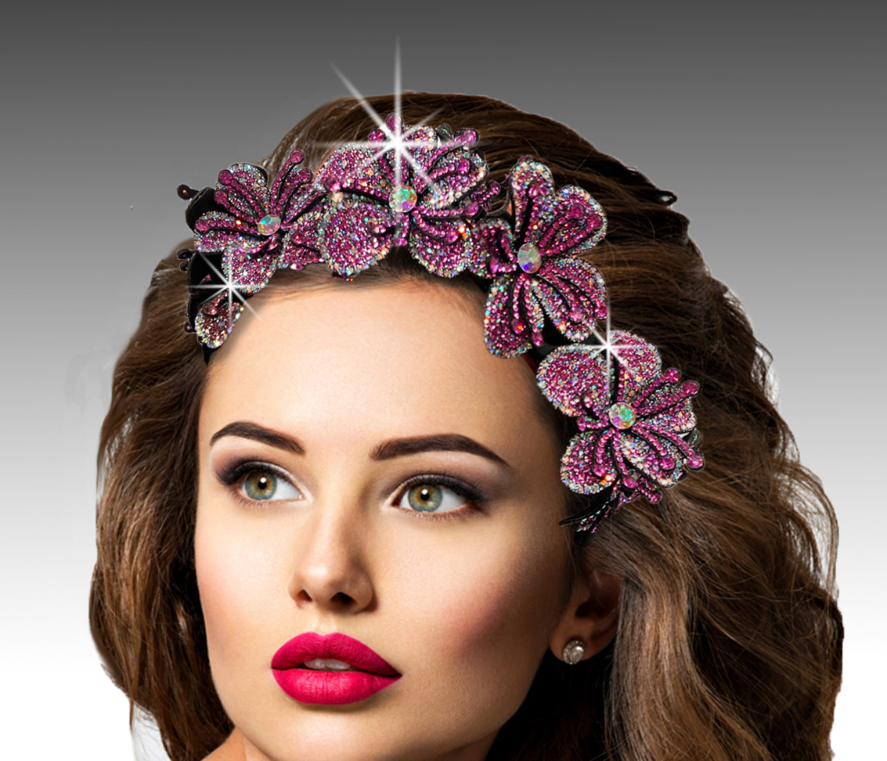 Tiara Fuchsia Headband