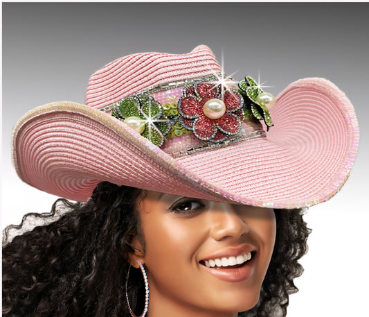Pink Sorority Cowboy Hat