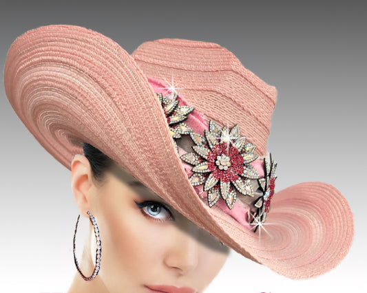 Pink Dungaree Cowboy Hat