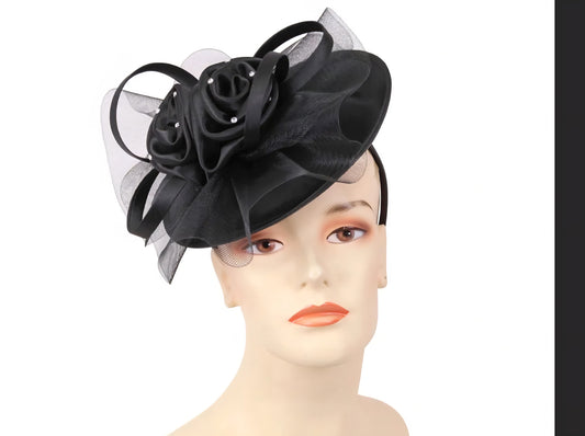 Noir Rose Fascinator
