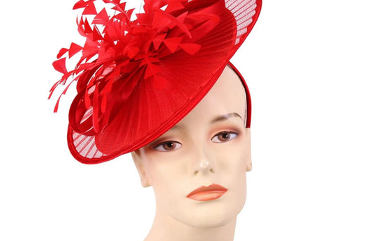 Red Feather Fascinator