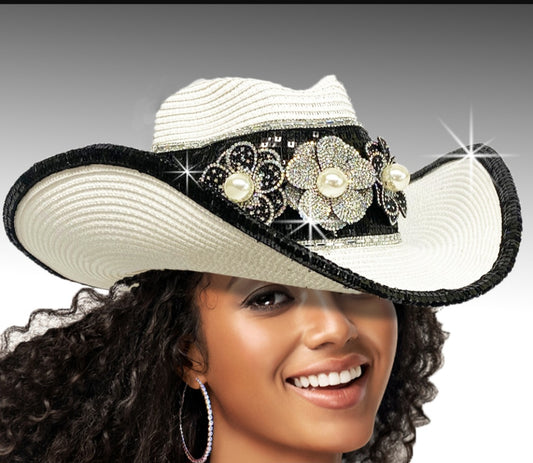 White Sorority Cowboy Hat