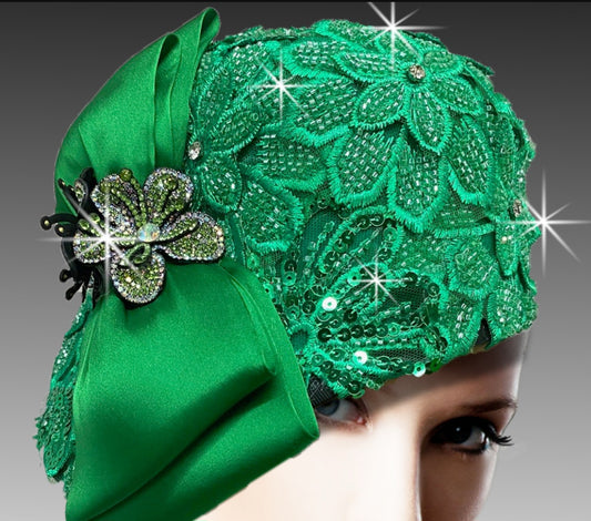 Emerald Radiance Fascinator